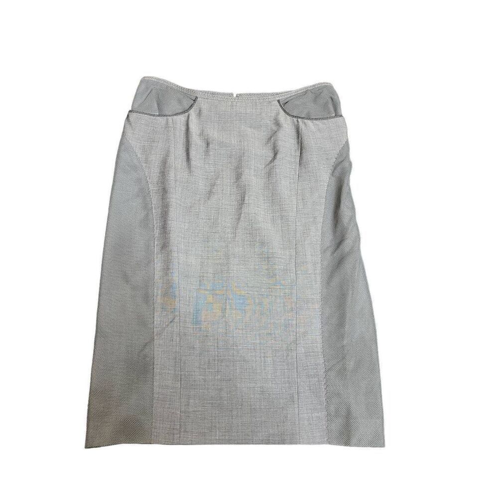 Donna Karan Mesh Panel Pencil Skirt